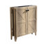 Armoire de plancher pliante gris antique de 30 pouces avec évier en céramique, conception pliable permettant d'économiser de l'espace, installation en une minute, charnières silencieuses de style américain à décor texturé 3D, facile à assembler