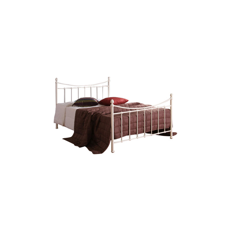 Solid Wood Bed, Kingsize (5'), Ivory