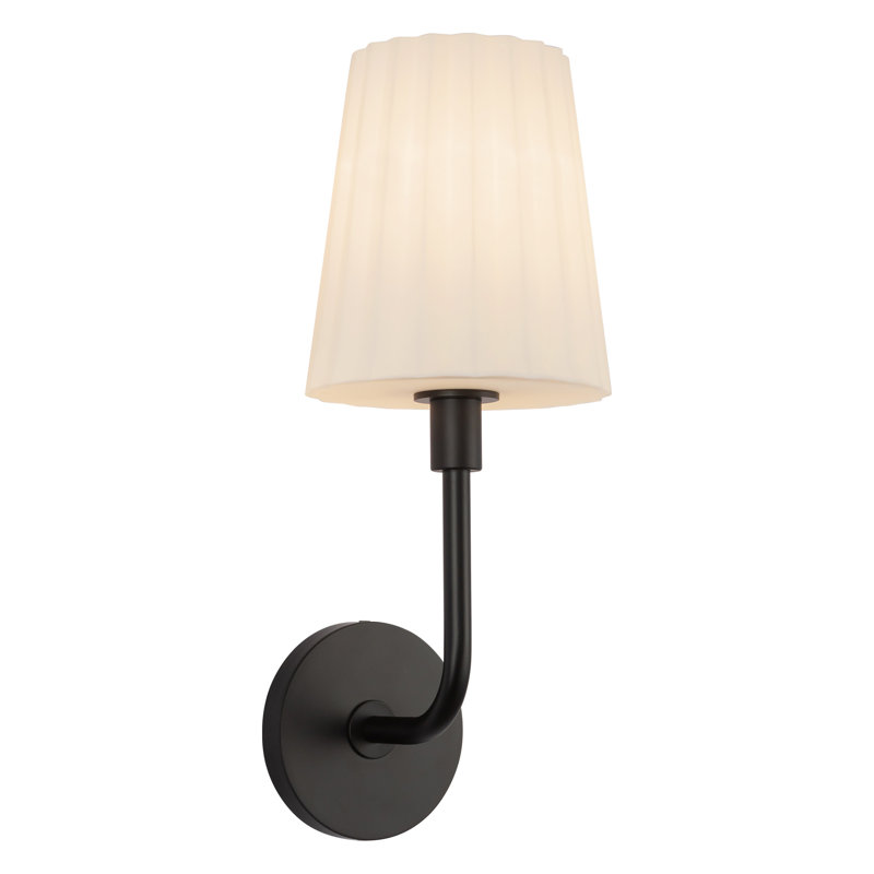 Applique murale 1 lumière pour salle de bain Tindra, Noir mat