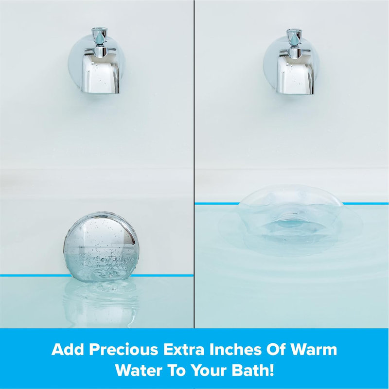 Transparent Bathtub Drain Cover 4"X2"