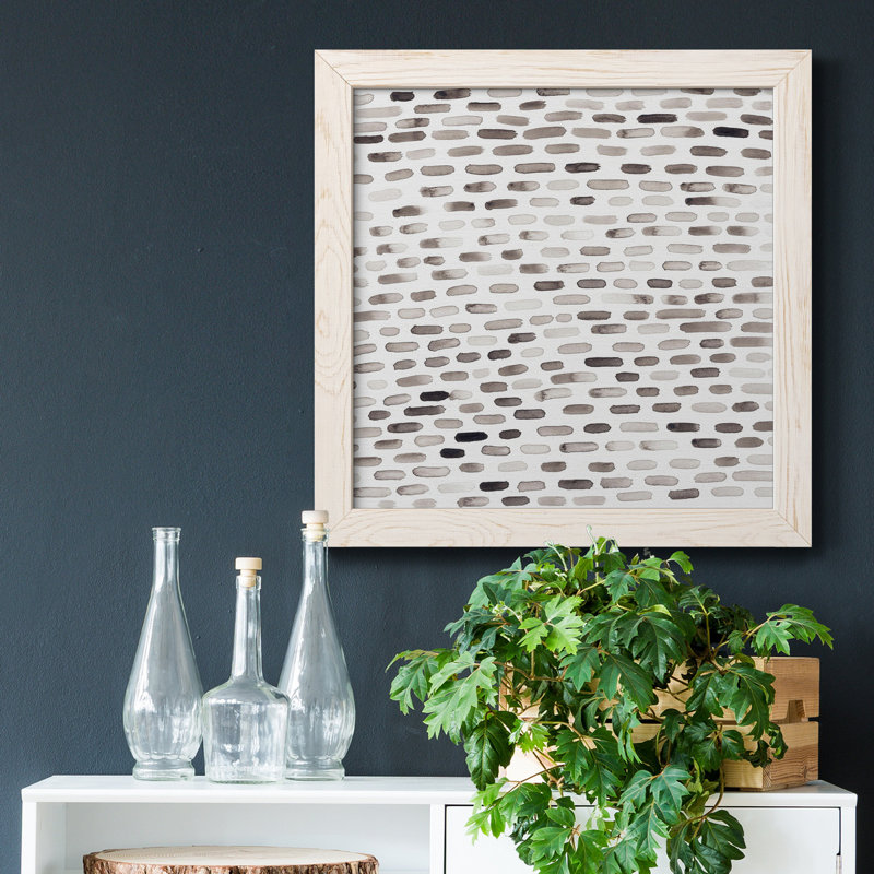 Toile encadrée Sub-Signals VI-Premium - prête à être accrochée, H 35,5 po x l 35,5 po x P 1,5 po, Blanc