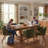 Modern Dining Chairs, Upholstered Fabric Side Chair With Wooden Legs For Kitchen And Dining Room, Green-503266234-503267300