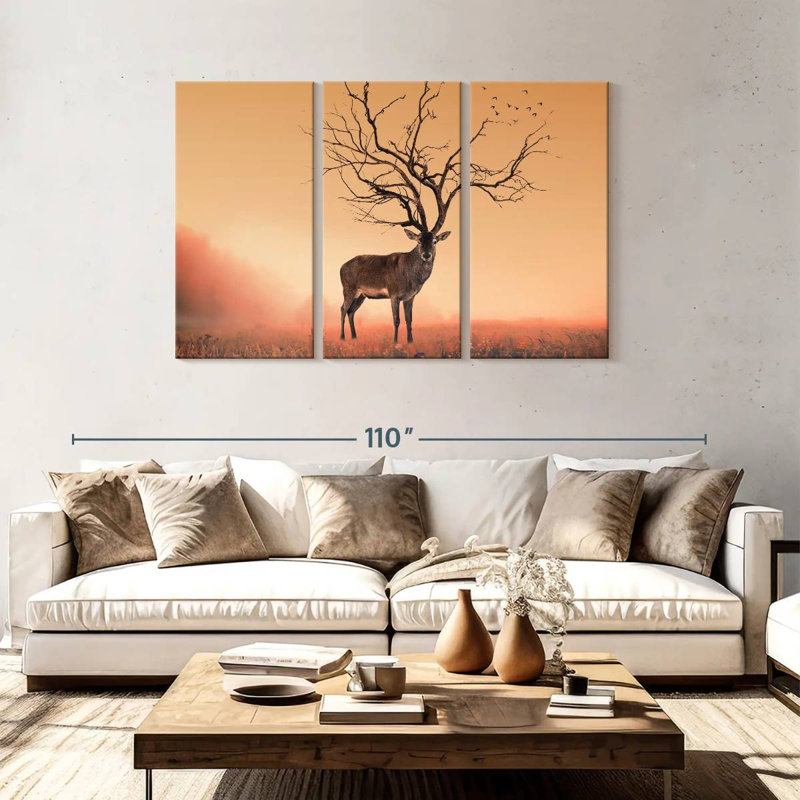 Stag Tree Horns, 48" H x 74" W