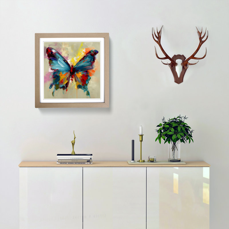 Single Picture Frame Print on Wood, Oak