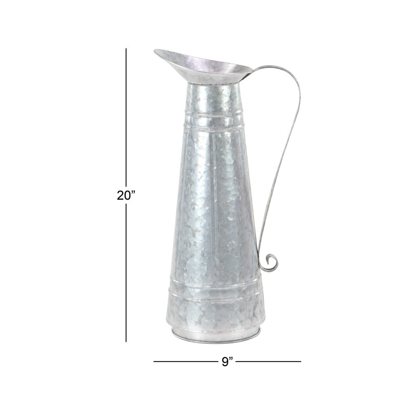 Pot à fleurs d'intérieur et d'extérieur en argent 1 pièce Sheneza