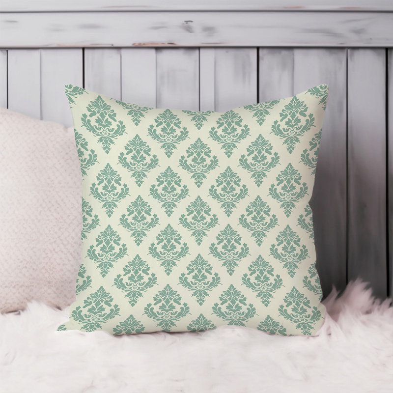 Abstract Green Pattern IX Rhombus Patterns Modern, 16"H x 16"W