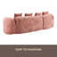 Canapé en chenille compressée en forme de L qui s'agence bien avec n'importe quel salon. Il est doté d'une éponge hautement élastique pour une sensation d'assise confortable, d'accoudoirs courbés et de quatre coussins décoratifs-1854455758