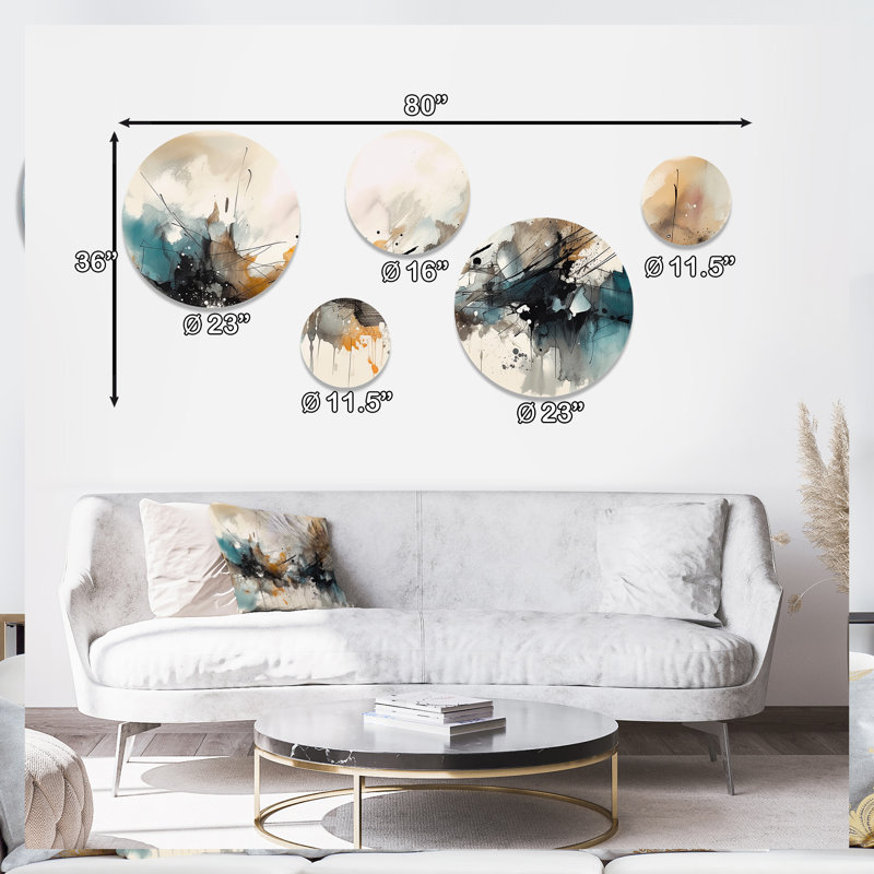 Abstract Wall Decor on Metal