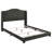 Copper Grey Upholstered Full Wingback Bed