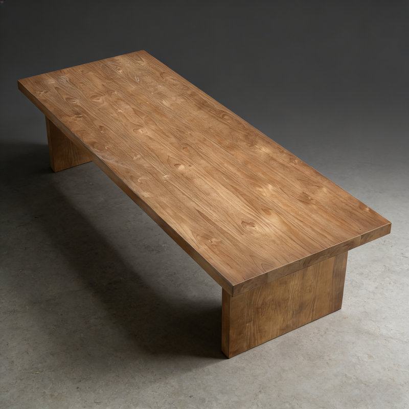 Table de conférence moderne en bois massif, table de réunion spacieuse pour 8 à 10 personnes