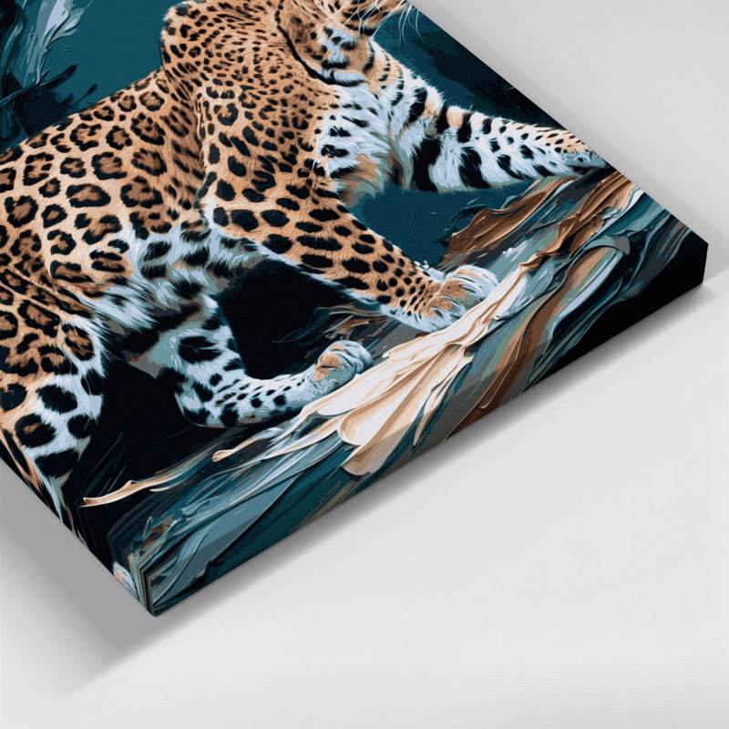 «Big Cats Amur Leopard», art mural sur toile, H 16 po x l 16 po