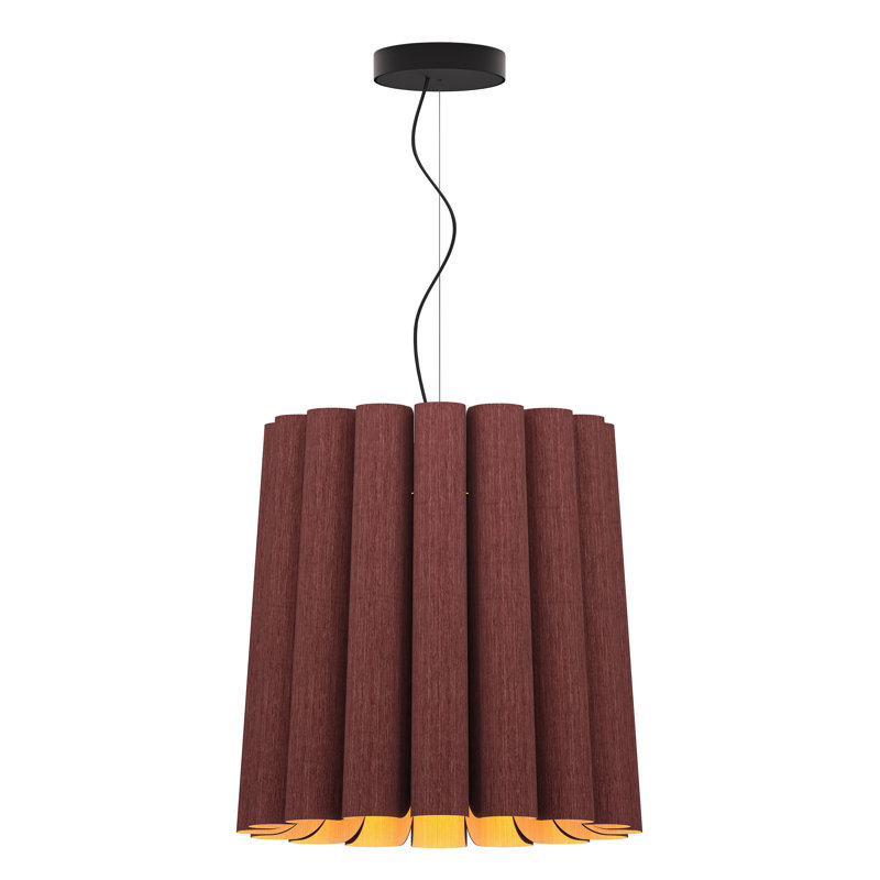 Luminaire suspendu Lora, Violet, H 18,5 po x l 22 po x P 22 po