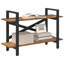 64cm H x 100cm W Steel Etagere Bookcase-1352175069