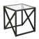 Calix Glass Top End Table