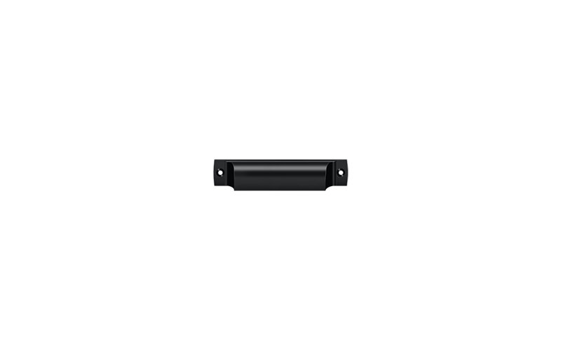 Deltana SHP40U5 Rectangular Shell Pull 4" in Antique Brass, Paint Black