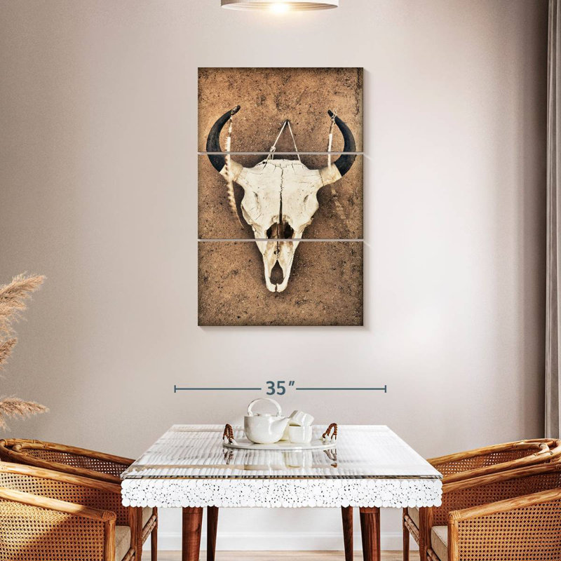 Kerner Cattle Skull, 45" H x 28" W