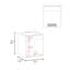Meuble-lavabo avec deux portes Wengue-117825043