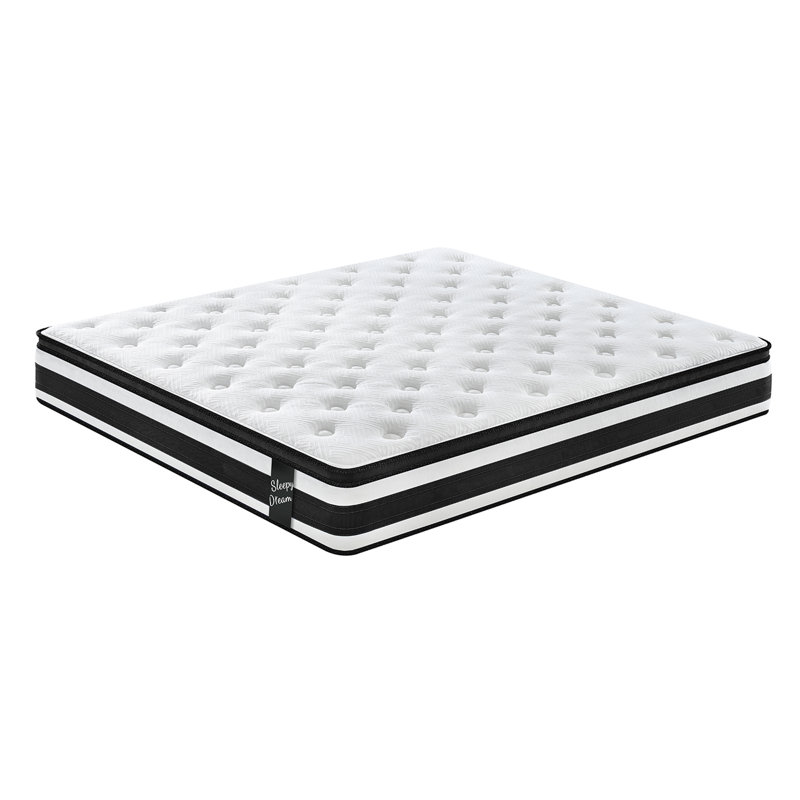 12 Inch  Breathable Oeko-Tex 100  Memory Foam Sponge Individual  Pocket Spring Mattress, Full
