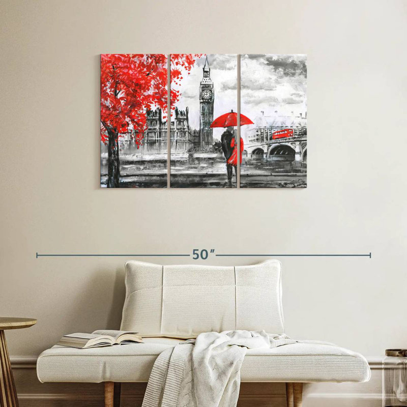 Kavia London Lovers, 24" H x 38" W