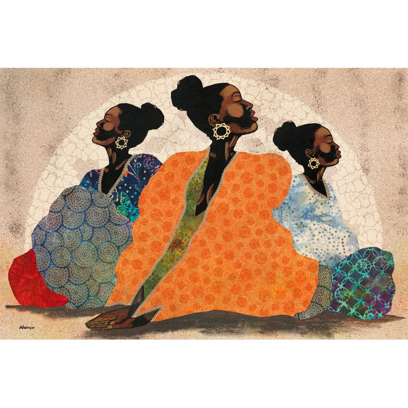 «Lavren Meditation Contemplation On Canvas» par Alonzo Saunders, reproduction, H 8 po x l 12 po