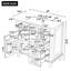 Meuble-lavabo 36 po avec comptoir en céramique-434777027