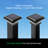 2-pack Post Cap Light - Black