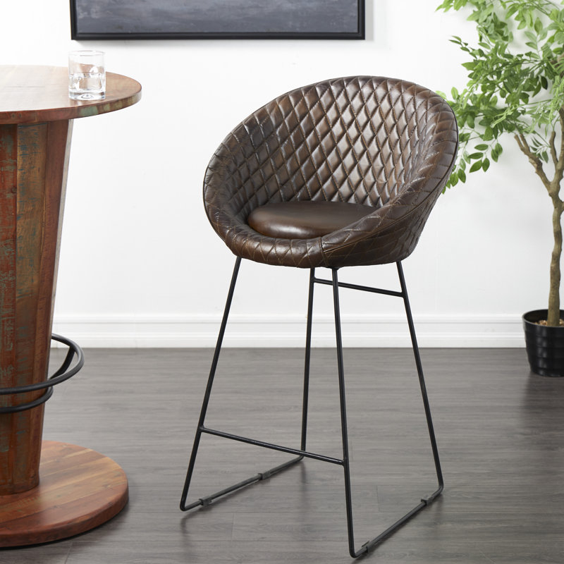 Tabouret Nayvia, Brun foncé