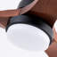 Ventilateur de plafond 72 pouces avec 3 pales en bois massif, télécommande, moteur à courant continu réversible et à intensité variable