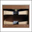 Meuble-lavabo mural de 24 po avec lavabo en céramique noire et tiroirs à fermeture en douceur, parfait pour les salles de bain modernes