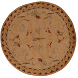 High-Quality Hand-Knotted Cream And Multi Area Rug