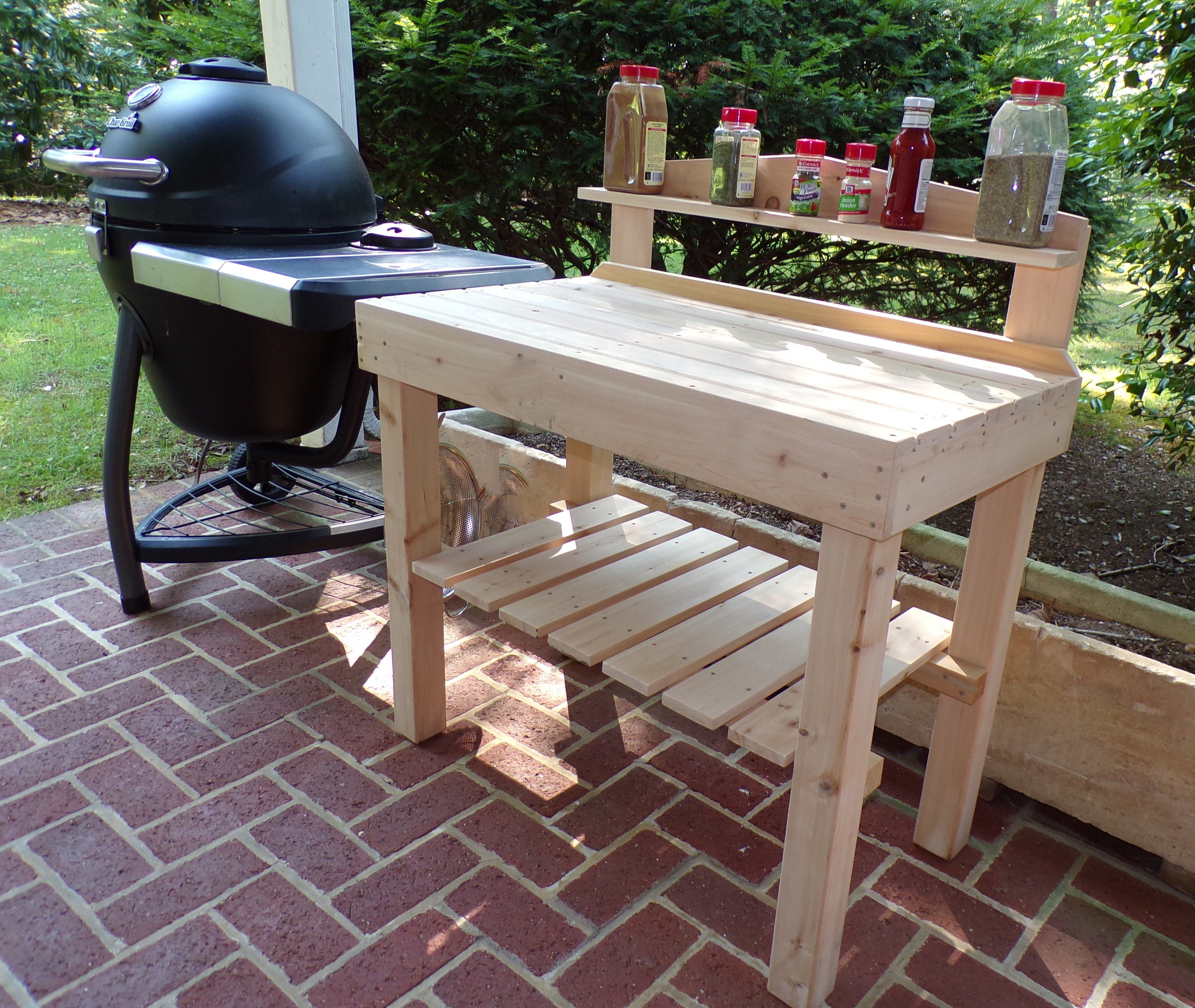 Bar Harbor Cedar Grill Side Table & Reviews | Wayfair