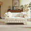 Fauteuil Chesterfield en velours avec boutons capitonnés-632706877-632706866
