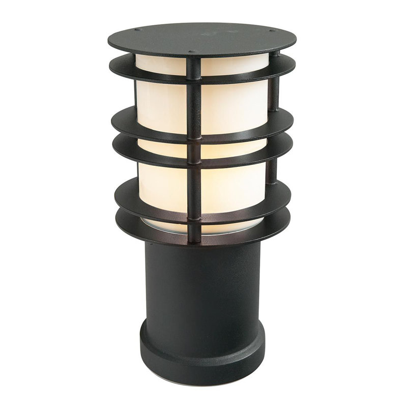 Shadyvale Transparent Bollards, Black, 850cm H x 165cm W x 165cm D