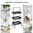 Deodar Iron Tray Top End Table Set-717712485