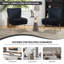 Chaise d'appoint d'appoint avec pieds dorés-1611244172