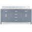 Elmano 73'' Double Bathroom Vanity with Marble Top-794570908