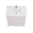 36" Solid Wood Bathroom Vanity with 1" Engineered Marble Top, Single Sink-366990476