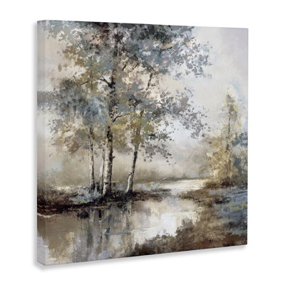 Meandering River Landscape Canvas, design by T.C. Chiu