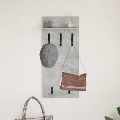 Wall-Mounted Coat Rack 90 X 40 X 10 Cm Engineered Wood