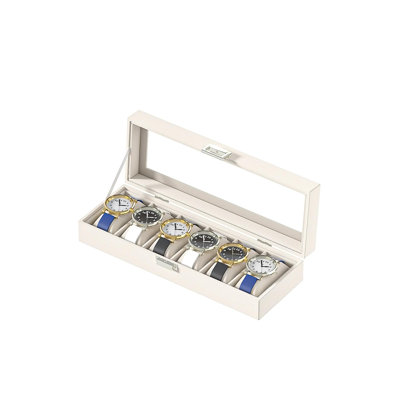 Watch Display Case,Leather Watch Organizer Box,Watch Collection Storge Holder