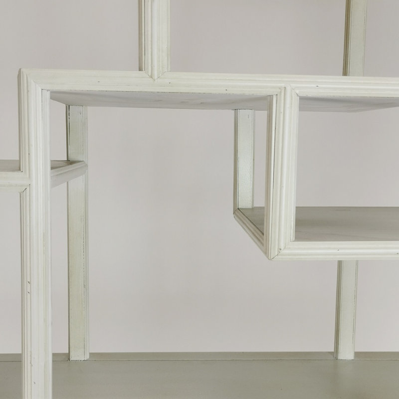 Russel Geometric Bookcase, Brown