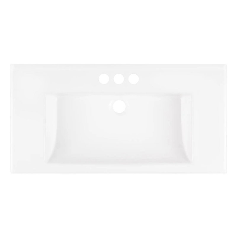 30" Fircrest Single Bathroom Vanity with Integral Sink, Charcoal