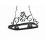 Hayley Metal Handcrafted Rectangle Hanging Pot Rack