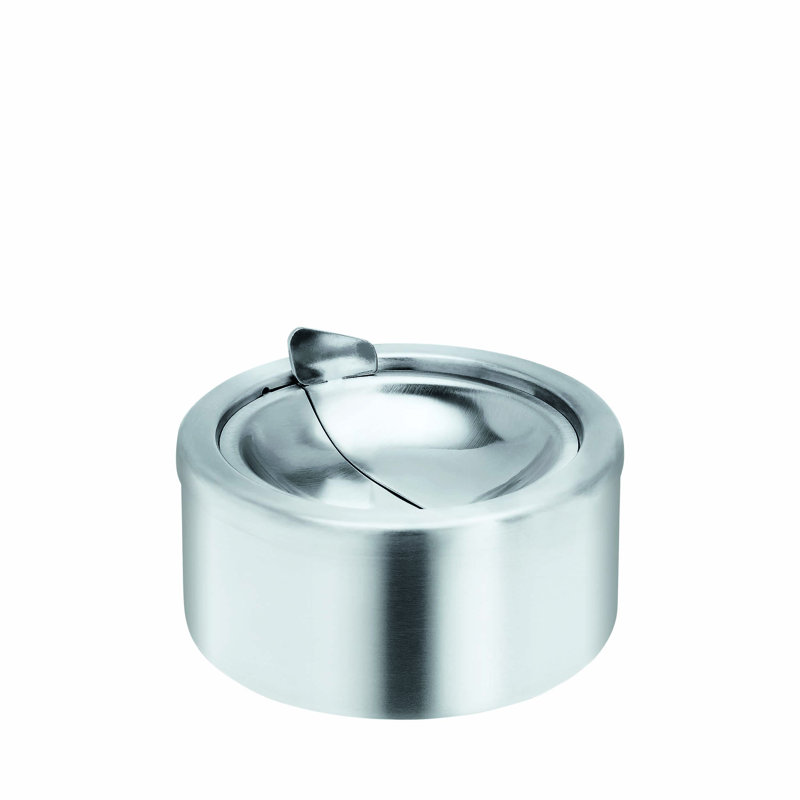 Patty Stainless Steel Modern Ashtray with Lid