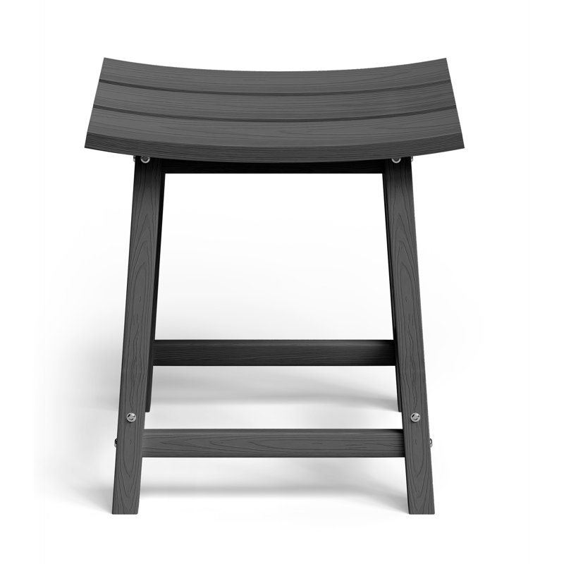 Tabouret de comptoir de cuisine Backless, 24", Noir
