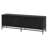 70" TV Stand for TVs up to 78" with Fluted Doors & Cable Management — Black Grain Transitional Media Console for Living Room | Montello-1959602612