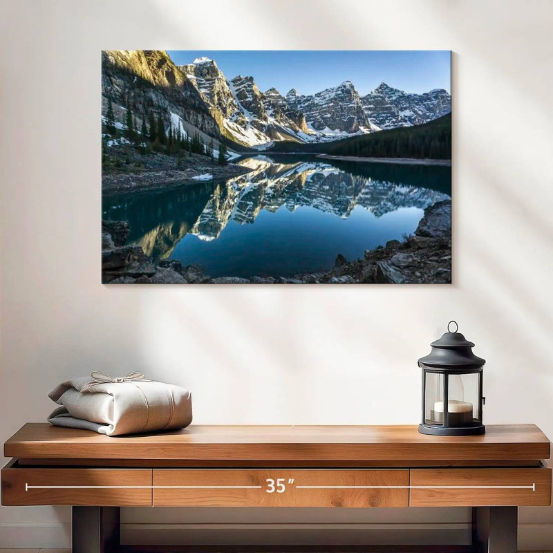Alvord Ten Peaks Winter Reflection, H 16 po x l 24 po