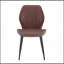 Ensemble de 4 chaises de salle à manger réglables en cuir de polyuréthane ergonomique pour plusieurs décors de maison et de bureau