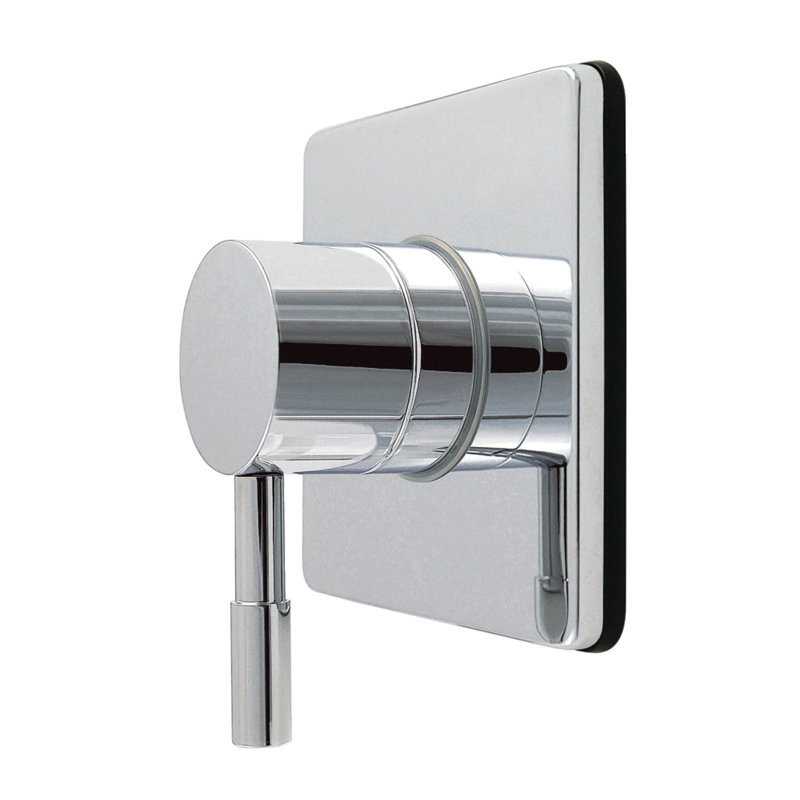 Kingston Brass Concord Single-Handle Wall Mount Six-Way Diverter Valve with Trim Kit, Polished Chrome