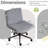 24.02‘’W Corduroy Task Office Chair With Non-Rolling Pads and Wheels-1828816781